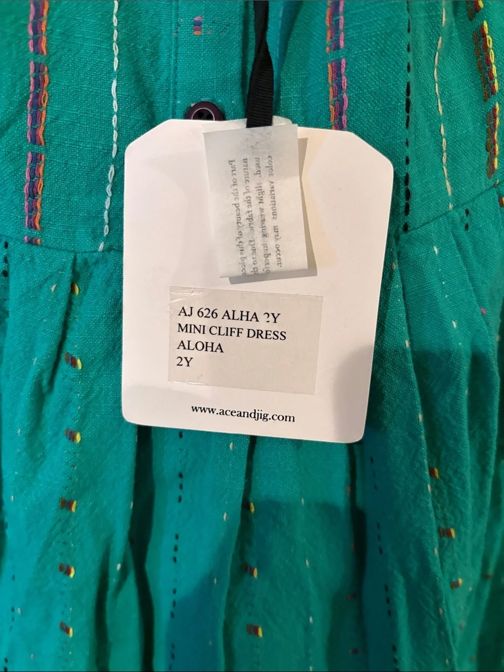 Ace&jig NWT 2Y Aloha dress 100% cotton